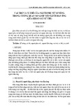 Vai trò và vị thế của người phụ nữ M’nông trong tương quan so sánh với người đàn ông (qua khảo sát sử thi)