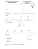 Đề thi thử THPT QG môn Toán năm 2019 - THPT Vĩnh Yên - Vĩnh Phúc