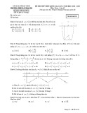 Đề thi thử THPT QG môn Toán năm 2019 - THPT Lý Thái Tổ - Mã đề 101