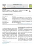 Numerical simulation of complex hexagonal structures to predict drop behavior under submerged and fluid flow condition