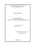 Luận văn Thạc sĩ Quản trị kinh doanh: Quản trị nhân lực tại Công ty Cổ phần Bóng đèn Điện Quang