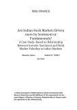 Master Thesis in Economics: Are Indian stock markets driven more by sentiment or fundamentals