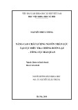 Luận văn Thạc sĩ Quản trị kinh doanh: Nâng cao chất lượng nguồn nhân lực tại Cục điều tra chống buôn lậu - Tổng cục Hải quan