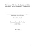 Master Thesis in Economics: The Impact of the Sunk Cost Fallacy and Other Behavioural Biases on Individual Irish Investors