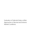 Master Thesis in Economics: Evaluation of Selected Value at Risk Approaches in Normal and Extreme Market Conditions