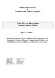 Master Thesis in Economics: Post-Merger Integration Achieving Success in M&A