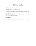 Chỉ số KPI vận chuyển
