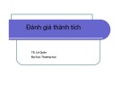 Bài giảng về Đánh giá thành tích - Tiến sĩ Lê Quân - Đại học Thương mại