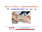 Thu hồi công nợ cho Doanh nghiệp - Phương pháp đàm phán, thương lượng