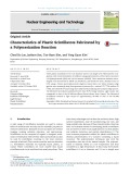 Characteristics of plastic scintillators fabricated by a polymerization reaction