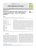 Research on mechanical shim application with compensated prompt current of vanadium detectors