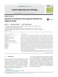 Removal of uranium from aqueous solution by alginate beads