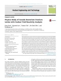 Physics study of Canada deuterium uranium lattice with coolant void reactivity analysis