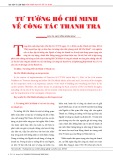 Tư tưởng của Hồ Chí Minh về công tác thanh tra