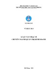 Luận văn Thạc sĩ Quản Trị Kinh Doanh: Hoàn thiện công tác quản trị nhân lực tại Cơ quan Quận Kiến An - Thành phố Hải Phòng