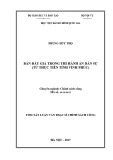 Tóm tắt Luận văn thạc sĩ Chính sách công: Bán đấu giá tài sản trong Thi hành án dân sự - từ thực tiễn tỉnh Vĩnh Phúc