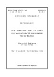 Tóm tắt Luận văn thạc sĩ Quản lý công: Chất lượng đội ngũ công chức các cơ quan chuyên môn thuộc UBND tỉnh Quảng Ngãi