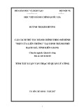 Tóm tắt Luận văn thạc sĩ Quản lý công: Cải cách thủ tục hành chính theo mô hình "một cửa liên thông" tại UBND Thành phố Rạch Giá, tỉnh Kiên Giang