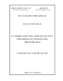 Luận văn thạc sĩ Quản lý công: Bồi dưỡng công chức chính quyền cấp xã trên địa bàn huyện Nghĩa Hành, tỉnh Quảng Ngãi