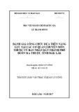 Tóm tắt Luận văn thạc sĩ Quản lý công: Đánh giá công chức dựa trên năng lực tại các cơ quan chuyên môn thuộc thành phố Buôn Ma Thuột, tỉnh Đắk Lắk