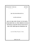 Luận văn thạc sĩ Quản lý công: Quản lý nhà nước về đầu tư xây dựng cơ bản đối với các công trình xây dựng dân dụng có nguồn vốn từ ngân sách nhà nước trên địa bàn tỉnh Đắk Lắk