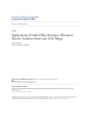 Accounting undergraduate Honors theses: Implications of audit office resource allocation shocks: Evidence from late 10-K filings