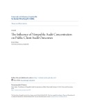 Accounting undergraduate Honors theses: The influence of nonpublic audit concentration on public client audit outcomes