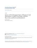 Accounting undergraduate Honors theses: Essays on the changing nature of business cycle fluctuations - A state level study of jobless recoveries and the great moderation