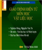 giáo trình Điện tử môn học vật liệu học: phần 1