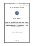 Luận án Tiến sĩ Hóa học: Nghiên cứu thành phần hóa học, hoạt tính gây độc tế bào và kháng viêm của hai loài hải miên Rhabdastrella providentiae và Xestospongia muta ở vùng biển Trung bộ Việt Nam