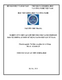 Tóm tắt Luận án Tiến sĩ Hóa học: Nghiên cứu chế tạo lớp phủ polyme nanocompozit bảo vệ chống ăn mòn sử dụng nano oxit sắt từ Fe3O4