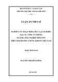 Luận án tiến sĩ Kinh tế: Nghiên cứu hoạt động mua lại cổ phiếu tại các công ty trong ngành công nghiệp niêm yết trên thị trường chứng khoán Việt Nam