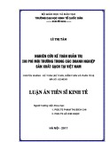 Luận án tiến sĩ Kinh tế: Nghiên cứu kế toán quản trị chi phí môi trường trong các doanh nghiệp sản xuất gạch tại Việt Nam