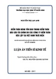 Luận án tiến sĩ Kinh tế: Kiểm toán hàng tồn kho trong kiểm toán báo cáo tài chính do các công ty kiểm toán độc lập tại Việt Nam thực hiện