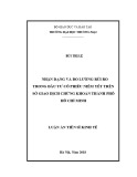 Luận án tiến sĩ Kinh tế: Nhận dạng và đo lường rủi ro trong đầu tư cổ phiếu niêm yết trên Sở Giao dịch Chứng khoán Thành phố Hồ Chí Minh