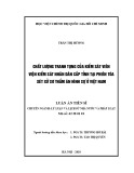 Luận án tiến sĩ: Chất lượng tranh tụng của kiểm sát viên viện kiểm sát nhân dân cấp tỉnh tại phiên tòa xét xử sơ thẩm án hình sự ở Việt Nam