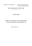 Tóm tắt Luấn án Tiến sĩ Hóa học: Nghiên cứu tổng hợp và hoạt tính sinh học các dẫn xuất mới của alkaloid dừa cạn