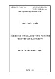 Luận án Tiến sĩ Toán học: Nghiên cứu nâng cao độ tương phản ảnh theo tiếp cận đại số gia tử