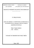 Summary of chemistry doctoral thesis: Study on chemical constituents and biological activities of Tacca vietnmensis and Tacca chantrierispecies growing in Vietnam