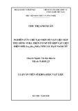 Luận án Tiến sĩ Khoa học vật liệu :Nghiên cứu chế tạo một số vật liệu hấp thụ sóng vi ba trên cơ sở tổ hợp vật liệu điện môi La1,5Sr0,5NiO4 với các hạt Nano từ