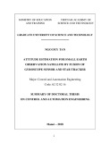 Summary of doctoral thesis on control and automation engineering: Attitude estimation for small Earth observation satellite by fusion of gyroscope sensor and star tracker