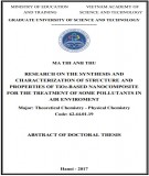 Abstract of Doctoral thesis: Research on the synthesis and characterization of structure and properties of TiO2-based Nanocomposite for the treatment of some pollutants in air enviroment