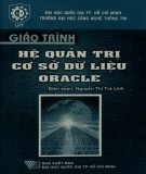 Giáo trình Hệ quản trị cơ sở dữ liệu Oracle: Phần 2