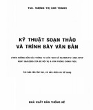 Soạn thảo và trình bày văn bản - Kỹ năng thực hành: Phần 1