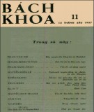 Tạp chí Bách Khoa - Số 11: Phần 1