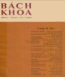 Tạp chí Bách Khoa - Số 61: Phần 2