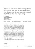 Nghiên cứu các nhân tố ảnh hưởng đến sự hài lòng của sinh viên về đào tạo kế toán theo Chuẩn mực lập báo cáo tài chính quốc tế (IFRS) tại Học viện Ngân hàng