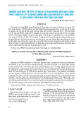 Nghiên cứu một số yếu tố nguy cơ ảnh hưởng đến quá trình phát sinh và lây lan hội chứng rối loạn hô hấp và sinh sản ở lợn (PRRS) trên địa bàn tỉnh Thái Bình