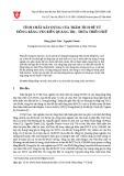 Tính chất xây dựng của trầm tích Đệ Tứ đồng bằng ven biển Quảng Trị - Thừa Thiên Huế