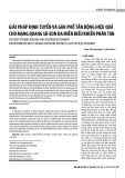 Giải pháp định tuyến và gán phổ tần động hiệu quả cho mạng quang SD-EON đa miền điều khiển phân tán